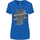 Low Rider Classic Chopper Biker Motorcycle Womens Wider Cut T-Shirt Royal Blue