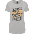Low Rider Classic Chopper Biker Motorcycle Womens Wider Cut T-Shirt Sports Grey