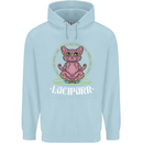 Lucipurr Demonic Hail Satan Cat Evil Childrens Kids Hoodie Light Blue