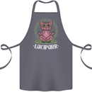 Lucipurr Demonic Hail Satan Cat Evil Cotton Apron 100% Organic Steel
