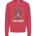 Lucipurr Demonic Hail Satan Cat Evil Kids Sweatshirt Jumper Heliconia