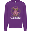 Lucipurr Demonic Hail Satan Cat Evil Kids Sweatshirt Jumper Purple