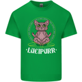 Lucipurr Demonic Hail Satan Cat Evil Kids T-Shirt Childrens Irish Green
