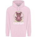 Lucipurr Demonic Hail Satan Cat Evil Mens 80% Cotton Hoodie Light Pink