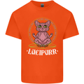 Lucipurr Demonic Hail Satan Cat Evil Mens Cotton T-Shirt Tee Top Orange