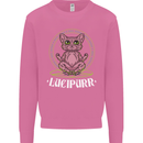 Lucipurr Demonic Hail Satan Cat Evil Mens Sweatshirt Jumper Azalea