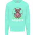 Lucipurr Demonic Hail Satan Cat Evil Mens Sweatshirt Jumper Peppermint