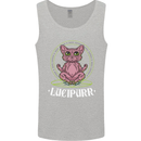 Lucipurr Demonic Hail Satan Cat Evil Mens Vest Tank Top Sports Grey
