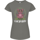 Lucipurr Demonic Hail Satan Cat Evil Womens Petite Cut T-Shirt Charcoal