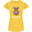 Lucipurr Demonic Hail Satan Cat Evil Womens Petite Cut T-Shirt Yellow