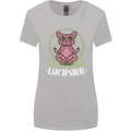 Lucipurr Demonic Hail Satan Cat Evil Womens Wider Cut T-Shirt Sports Grey