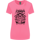 Lucky Dice Skull Motorbike Biker Motorcycle Womens Wider Cut T-Shirt Azalea