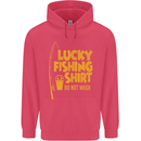 Lucky Fishing Fisherman Funny Childrens Kids Hoodie Heliconia