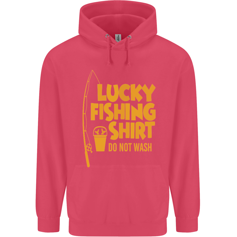 Lucky Fishing Fisherman Funny Childrens Kids Hoodie Heliconia