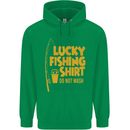 Lucky Fishing Fisherman Funny Childrens Kids Hoodie Irish Green