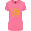 Lucky Fishing Fisherman Funny Womens Wider Cut T-Shirt Azalea