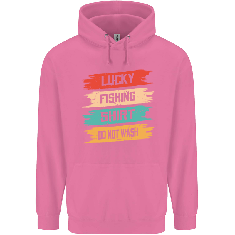 Lucky Fishing Shirt Fisherman Funny Childrens Kids Hoodie Azalea