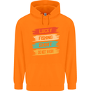 Lucky Fishing Shirt Fisherman Funny Childrens Kids Hoodie Orange