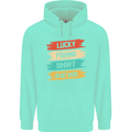 Lucky Fishing Shirt Fisherman Funny Childrens Kids Hoodie Peppermint