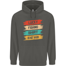 Lucky Fishing Shirt Fisherman Funny Childrens Kids Hoodie Storm Grey