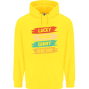 Lucky Fishing Shirt Fisherman Funny Childrens Kids Hoodie Yellow