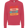 Lucky Fishing Shirt Fisherman Funny Kids Sweatshirt Jumper Heliconia