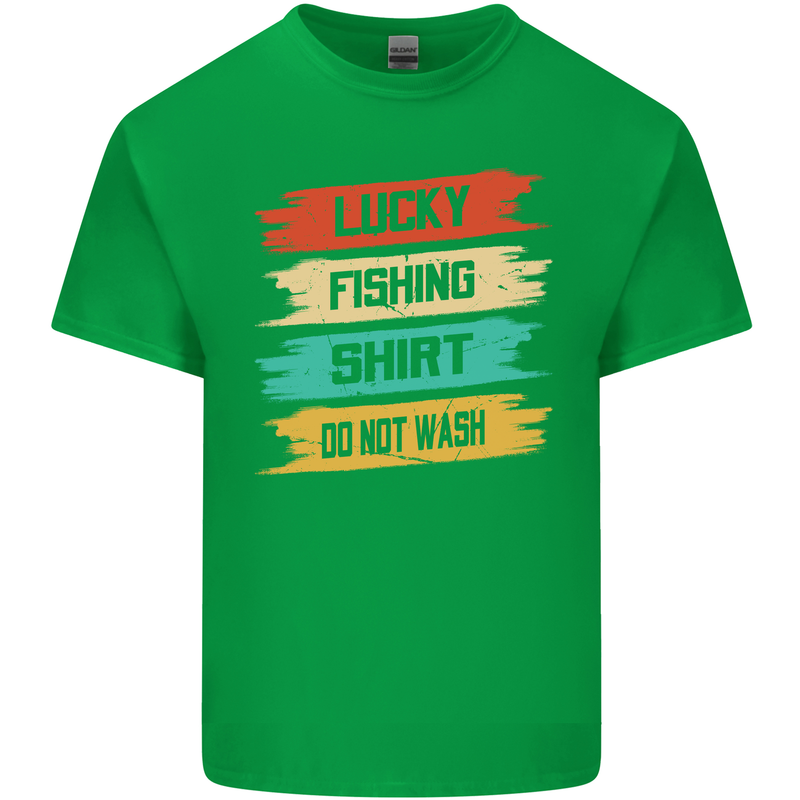 Lucky Fishing Shirt Fisherman Funny Kids T-Shirt Childrens Irish Green