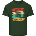 Lucky Fishing Shirt Fisherman Funny Mens Cotton T-Shirt Tee Top Forest Green