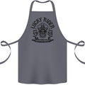 Lucky Rider Dead Head Motorbike Biker Cotton Apron 100% Organic Steel