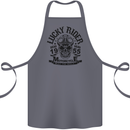 Lucky Rider Dead Head Motorbike Biker Cotton Apron 100% Organic Steel