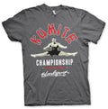 Bloodsport kumite championship mens charcoal t-shirt martial arts dark grey film tee