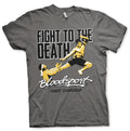 Bloodsport fight to the death mens charcoal t-shirt martial arts dark grey film tee