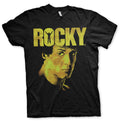 Rocky sylvester stallone mens black t-shirt boxing world heavyweight champion film tee