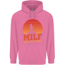 MILF Fishing Funny Fisherman Father's Day Childrens Kids Hoodie Azalea