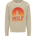 MILF Fishing Funny Fisherman Father's Day Mens Sweatshirt Jumper Sand