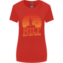 MILF Fishing Funny Fisherman Father's Day Womens Wider Cut T-Shirt Red