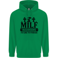 MILF Mushrooms I Like To Forage Childrens Kids Hoodie Irish Green