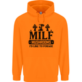 MILF Mushrooms I Like To Forage Childrens Kids Hoodie Orange