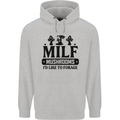 MILF Mushrooms I Like To Forage Childrens Kids Hoodie Sports Grey