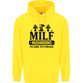 MILF Mushrooms I Like To Forage Childrens Kids Hoodie Yellow