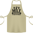 MILF Mushrooms I Like To Forage Cotton Apron 100% Organic Khaki