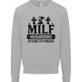 MILF Mushrooms I Like To Forage Kids Sweatshirt Jumper Sports Grey