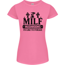 MILF Mushrooms I Like To Forage Womens Petite Cut T-Shirt Azalea