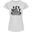 MILF Mushrooms I Like To Forage Womens Petite Cut T-Shirt White