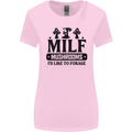MILF Mushrooms I Like To Forage Womens Wider Cut T-Shirt Light Pink