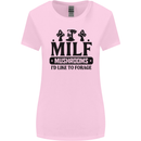 MILF Mushrooms I Like To Forage Womens Wider Cut T-Shirt Light Pink