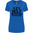 MILF Mushrooms I Like To Forage Womens Wider Cut T-Shirt Royal Blue