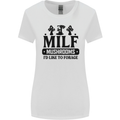 MILF Mushrooms I Like To Forage Womens Wider Cut T-Shirt White