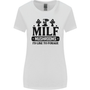 MILF Mushrooms I Like To Forage Womens Wider Cut T-Shirt White
