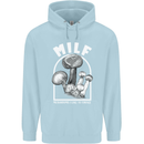 MILF Mushrooms I Like to Forage Childrens Kids Hoodie Light Blue